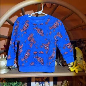 Marvel Kids Royal Blue Spider-Man Pullover Sweatshirt
